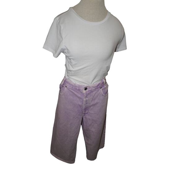 Agolde Women’s Baggy Tapered Jeans Lavender Purple USA 100% Cotton - Picture 2 of 9